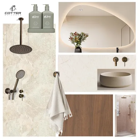 Everleigh - Main Bathroom Interior Design Mood Board by Cotter Builders on Style Sourcebook