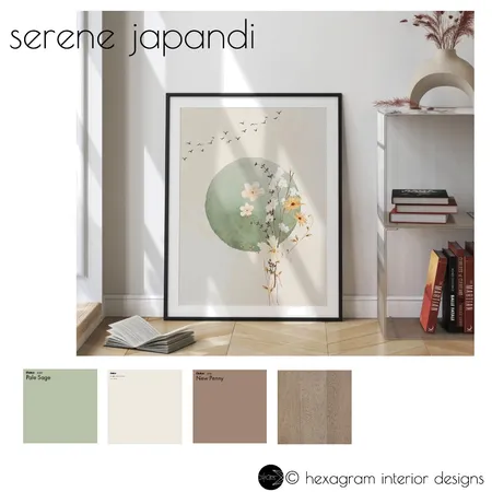 serene japandi Interior Design Mood Board by Snap Wise