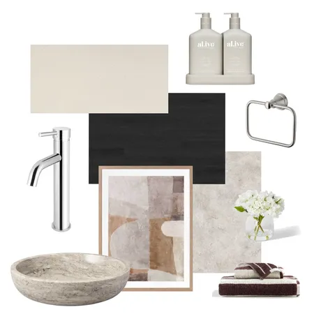 Angela Cole - guest Bathroom Interior Design Mood Board by MizzLadyy
