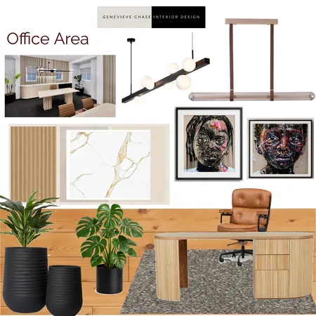 Project DM Sample Board Office Area Interior Design Mood Board by Genevieve Chase Interior Design