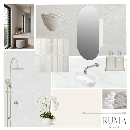 Meadow House - Ensuite Interior Design Mood Board by Ruma Studio on Style Sourcebook