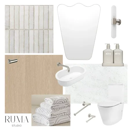Meadow House - Powder Room Interior Design Mood Board by Ruma Studio on Style Sourcebook