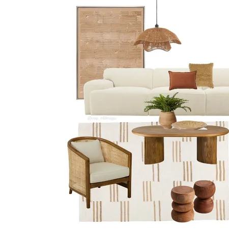 Everyday Sanctuary - Living Room Interior Design Mood Board by Cup_ofdesign