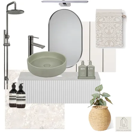 Regina St Bathroom Interior Design Mood Board by Evolve Creative Interiors