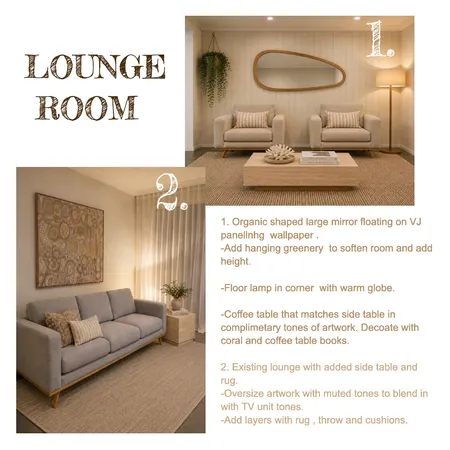 JM Lounge room in situ Interior Design Mood Board by KM2639