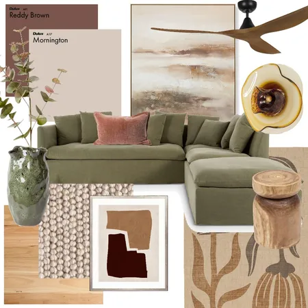 Mood Board Competition - Australian Living Room 'Murray River' Interior Design Mood Board by JDelisle