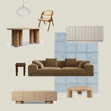 Living/Dining Interior Design Mood Board by c_laretriffett