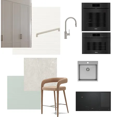 Kitchen with a hint of sage Interior Design Mood Board by Sharryn Moss