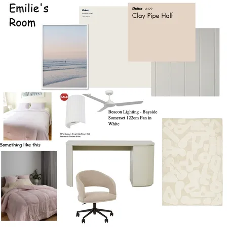 Emilie's room Interior Design Mood Board by fleetwood5