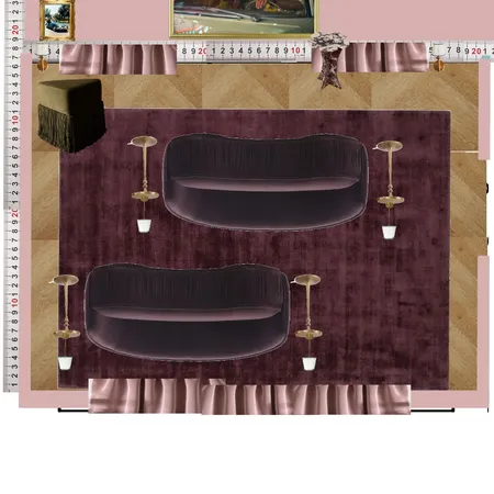 Cinema Blue Colour Drench Interior Design Mood Board by dl2407