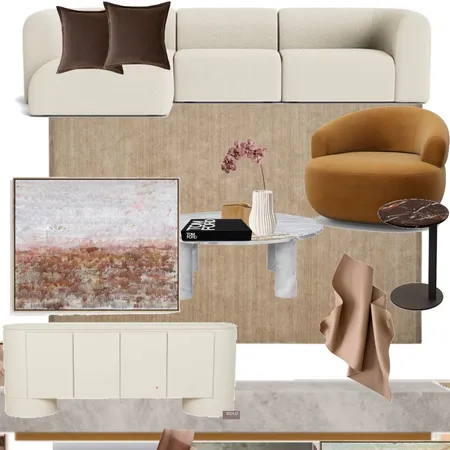 Living area sculptured art v1 Interior Design Mood Board by Efi Papasavva