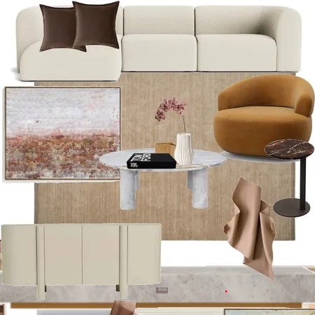 Living area sculptured art v1 globewest Interior Design Mood Board by Efi Papasavva