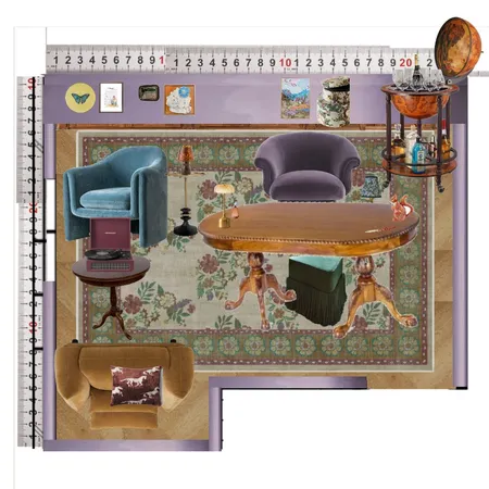 Library Interior Design Mood Board by dl2407