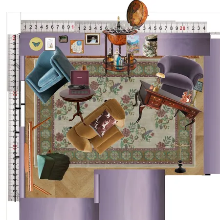 Library Interior Design Mood Board by dl2407