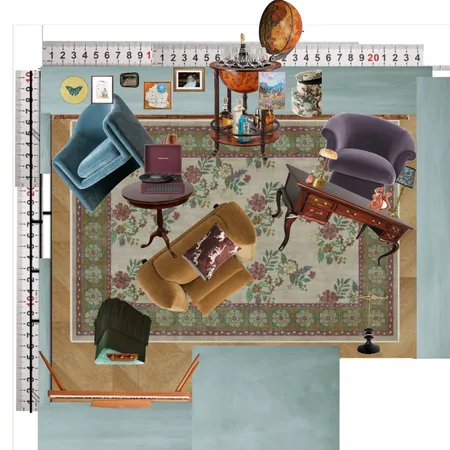 Library Interior Design Mood Board by dl2407