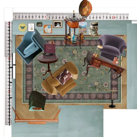 Library Interior Design Mood Board by dl2407