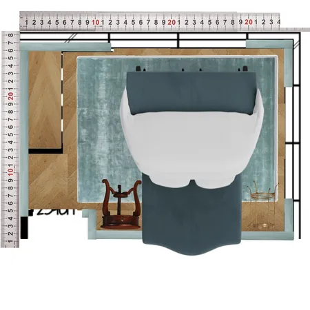 Guest Room Queen Interior Design Mood Board by dl2407