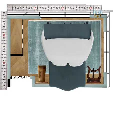 Guest Room Queen Interior Design Mood Board by dl2407