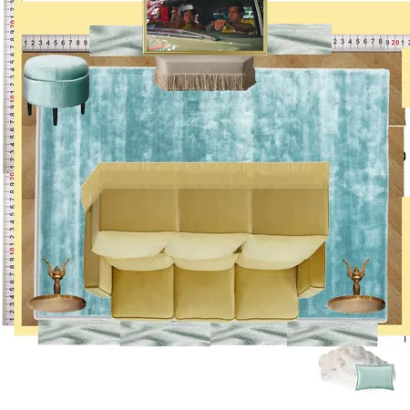 Prada Banana & Duckegg Theatre Interior Design Mood Board by dl2407