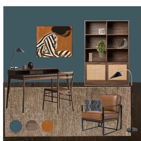 office masculine Interior Design Mood Board by Pauline Buchanan