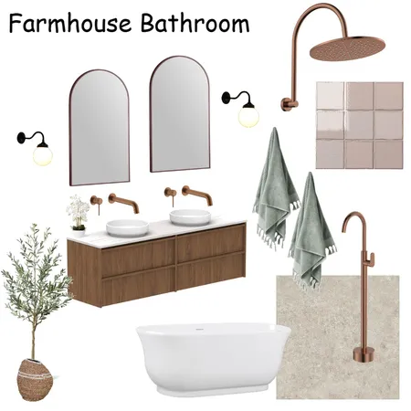 Farmhouse Bathroom Interior Design Mood Board by instyle_byrhi@outlook.com