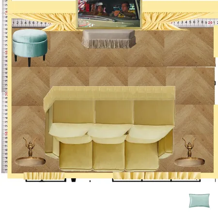 Prada Banana & Duckegg Theatre Interior Design Mood Board by dl2407