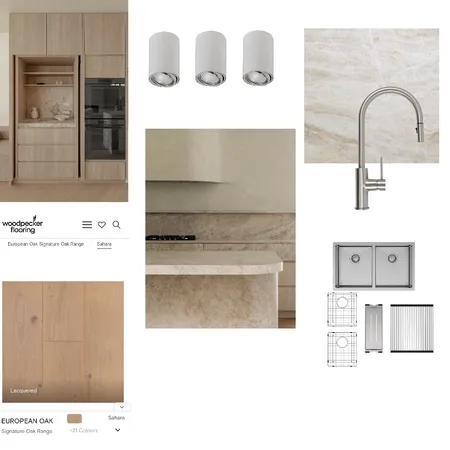 Kitchen Interior Design Mood Board by ChloeO