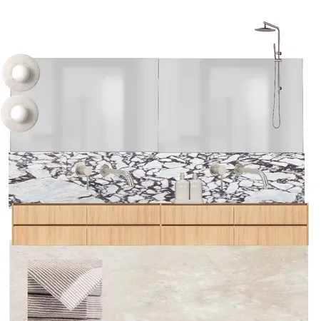 Master Ensuite- Calacatta Interior Design Mood Board by ChloeO