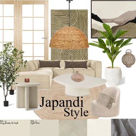 Japandi Style Interior Design Mood Board by AhuraParsa