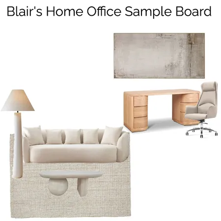 Blair's Home Office Interior Design Mood Board by JessicaRoseMuller