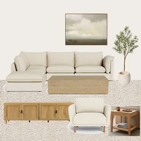 Farmhouse Living Room Interior Design Mood Board by eadiemaywhite