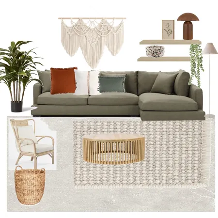 סלון מוריה מצגר Interior Design Mood Board by Batya Rinsky
