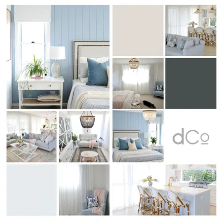 Noosa White Sheer Curtains | Coastal Hamptons Interior Design Mood Board by DrapeCo