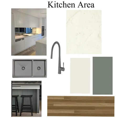 Kitchen Area - Sherman - Queenscliff Interior Design Mood Board by DESIGNING INSIDE OUT