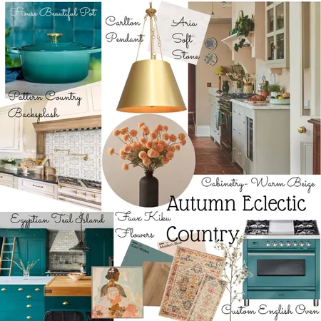 Autumn Country Kitchen Interior Design Mood Board by Immersed Designs