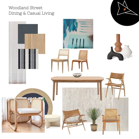 Woodland Dining & Casual Living V4 Interior Design Mood Board by Fox + Ko