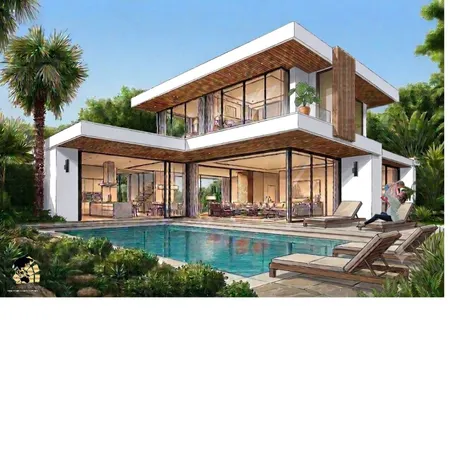 external pool Interior Design Mood Board by De Novo Concepts