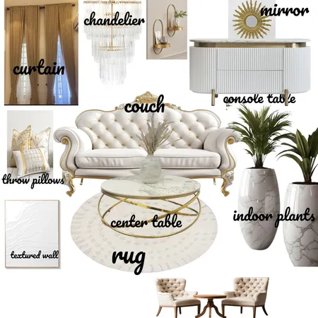 CLASSIC LIVING ROOM Interior Design Mood Board by Otobong