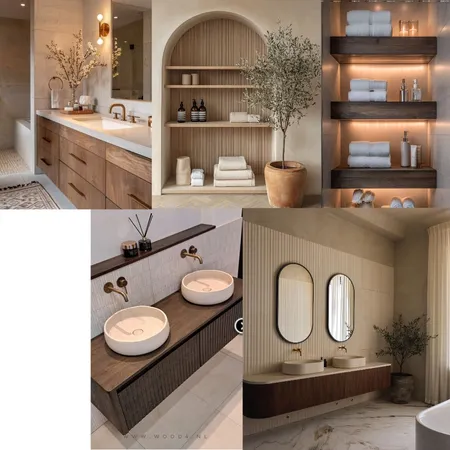 Master Bathroom Interior Design Mood Board by JSM