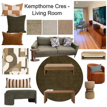 Kempthorne Cres - Living Room Scheme 2 Interior Design Mood Board by JJID Interiors