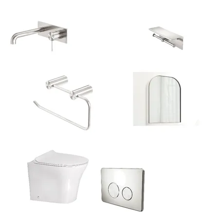 Zullo Powder Rooms Interior Design Mood Board by OuterSpace Living