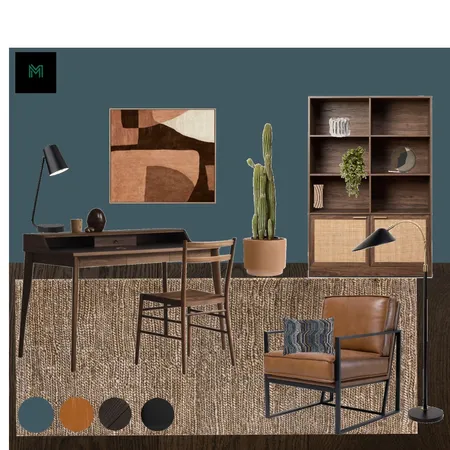 office masculine Interior Design Mood Board by Pauline Buchanan