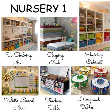 NUSERY 1 Interior Design Mood Board by Oluwatony