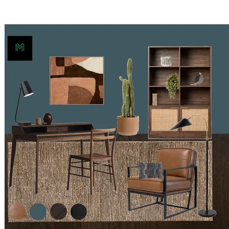 office masculine Interior Design Mood Board by Pauline Buchanan