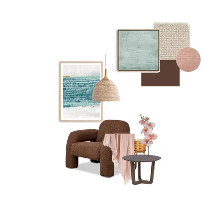 soft beige, aqua and brown Interior Design Mood Board by Alexpadilla6