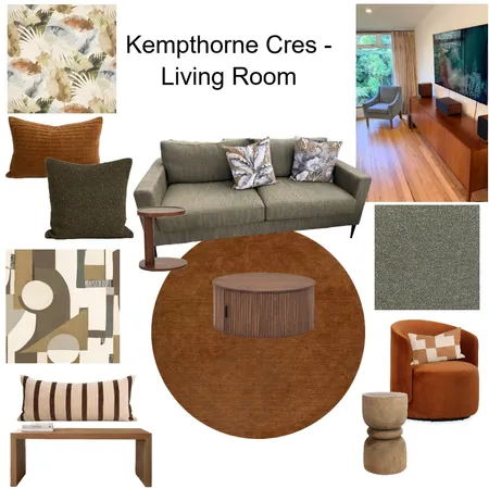 Kempthorne Cres - Living Room UPDATED 5 Aug Interior Design Mood Board by JJID Interiors
