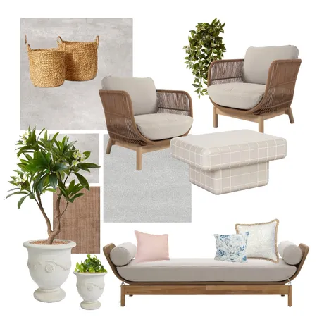 Garden Towers Balcony Alfresco Interior Design Mood Board by Beautiful Spaces Interior Design
