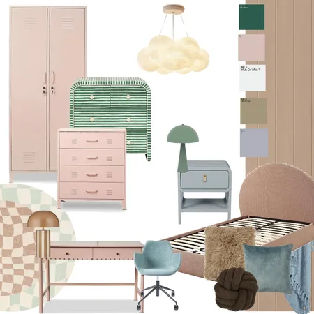 Habitacion Preadolescente Interior Design Mood Board by Miel