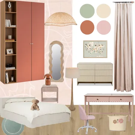 Teenage Bedroom- Interior Design Mood Board by Federicadu