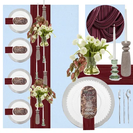 Birthday Dinner Inspo Interior Design Mood Board by MizzLadyy
